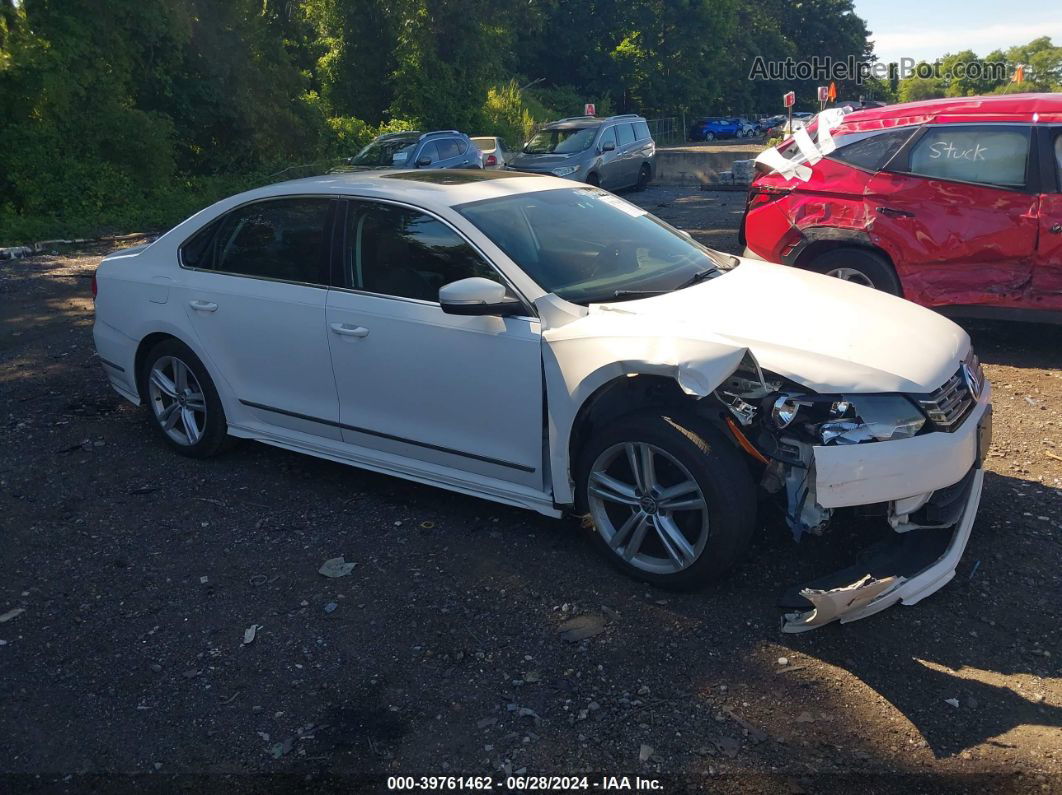 2013 Volkswagen Passat 3.6l V6 Sel Premium White vin: 1VWCM7A37DC058160