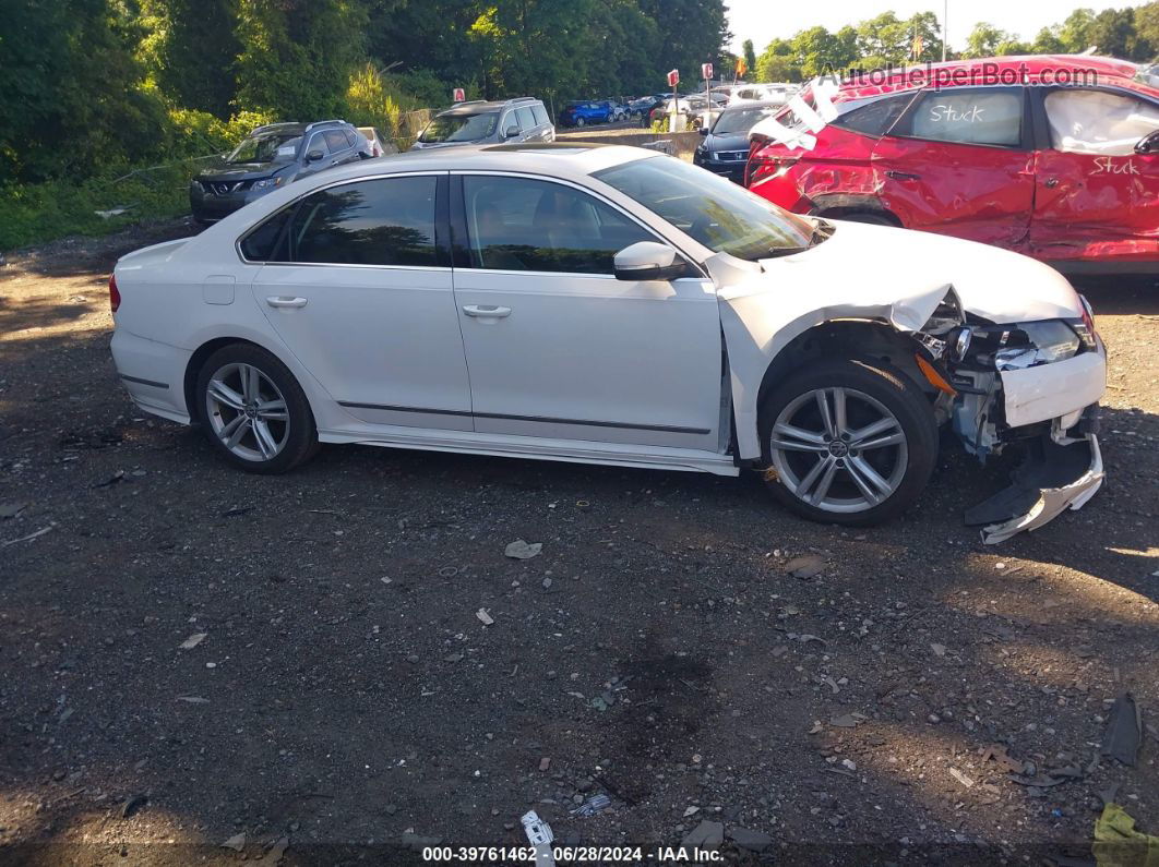 2013 Volkswagen Passat 3.6l V6 Sel Premium White vin: 1VWCM7A37DC058160