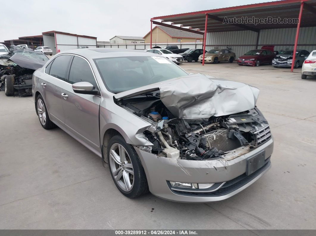 2013 Volkswagen Passat 3.6l V6 Sel Premium Silver vin: 1VWCM7A37DC132869