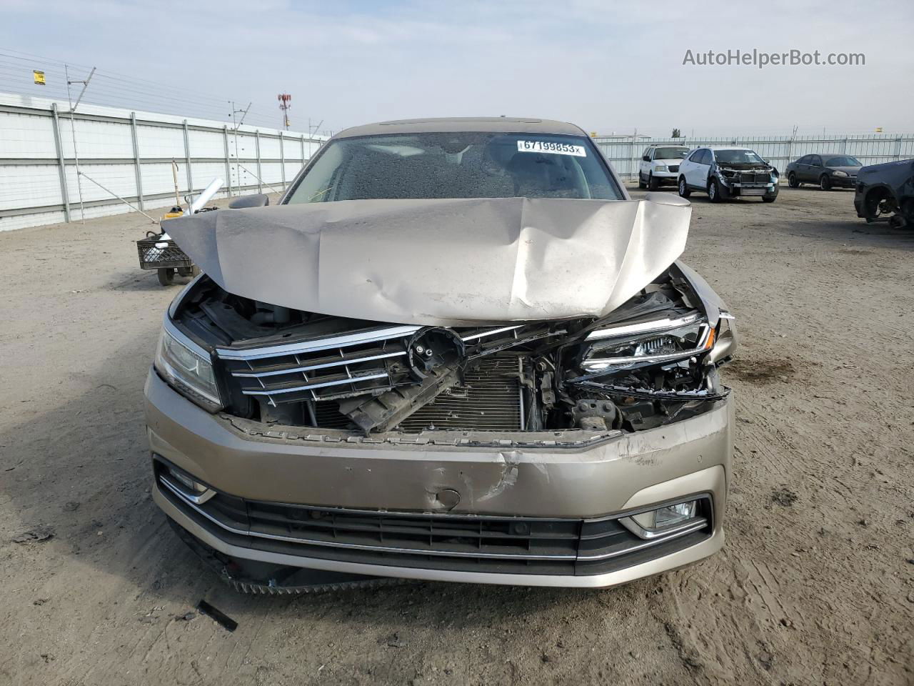 2016 Volkswagen Passat Sel Premium Золотой vin: 1VWCM7A37GC021257