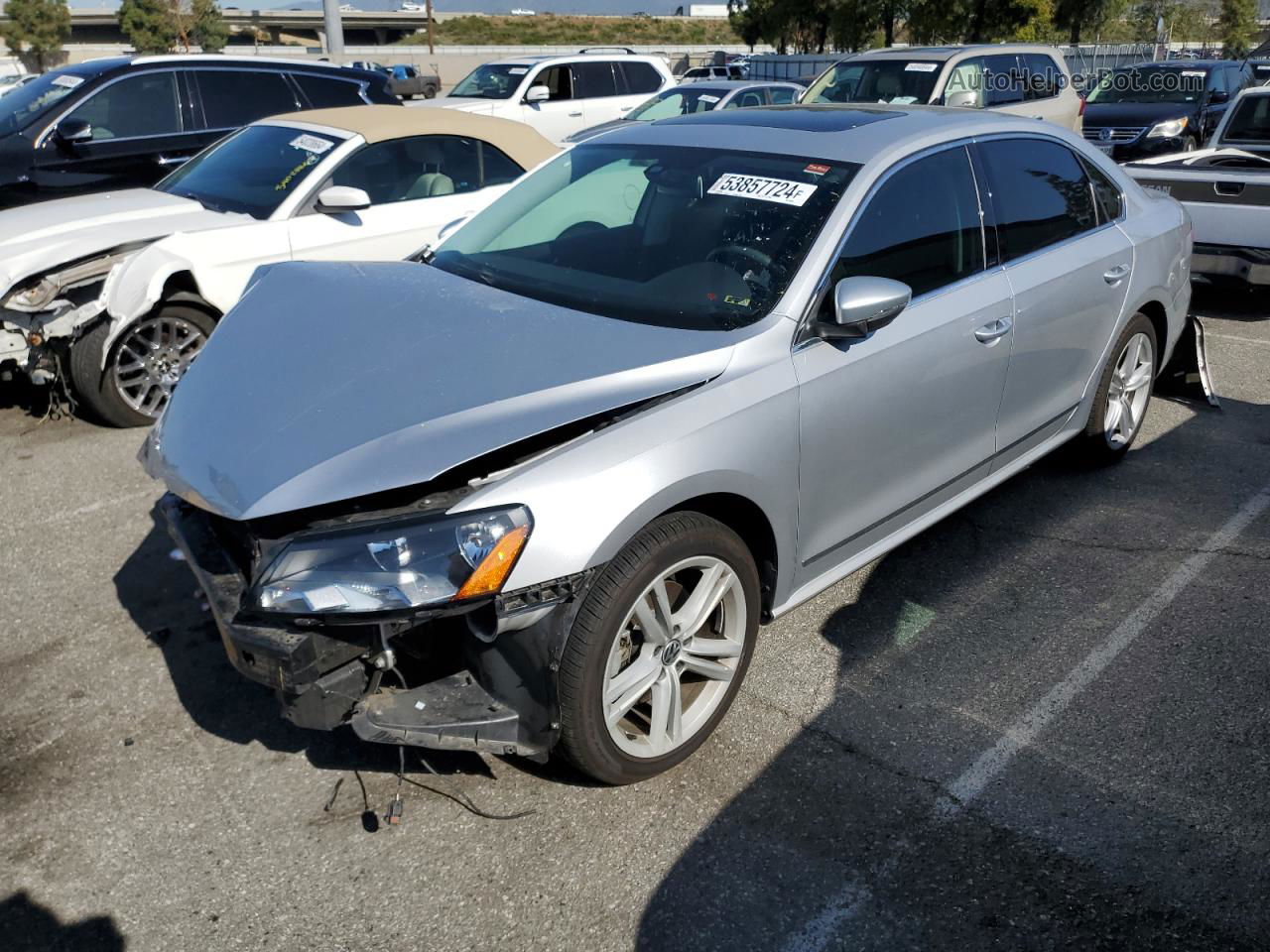 2012 Volkswagen Passat Sel Silver vin: 1VWCM7A38CC043567