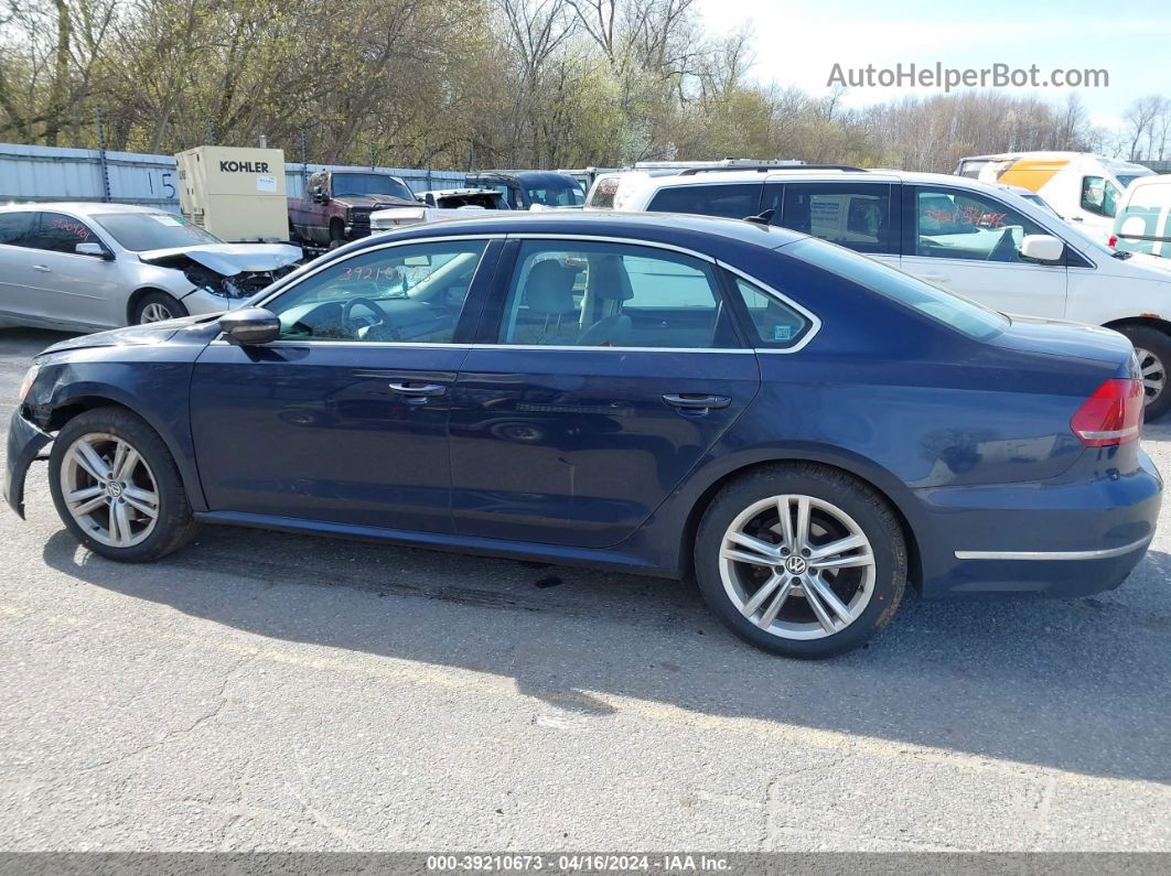 2012 Volkswagen Passat 3.6l V6 Sel Premium Синий vin: 1VWCM7A39CC093829