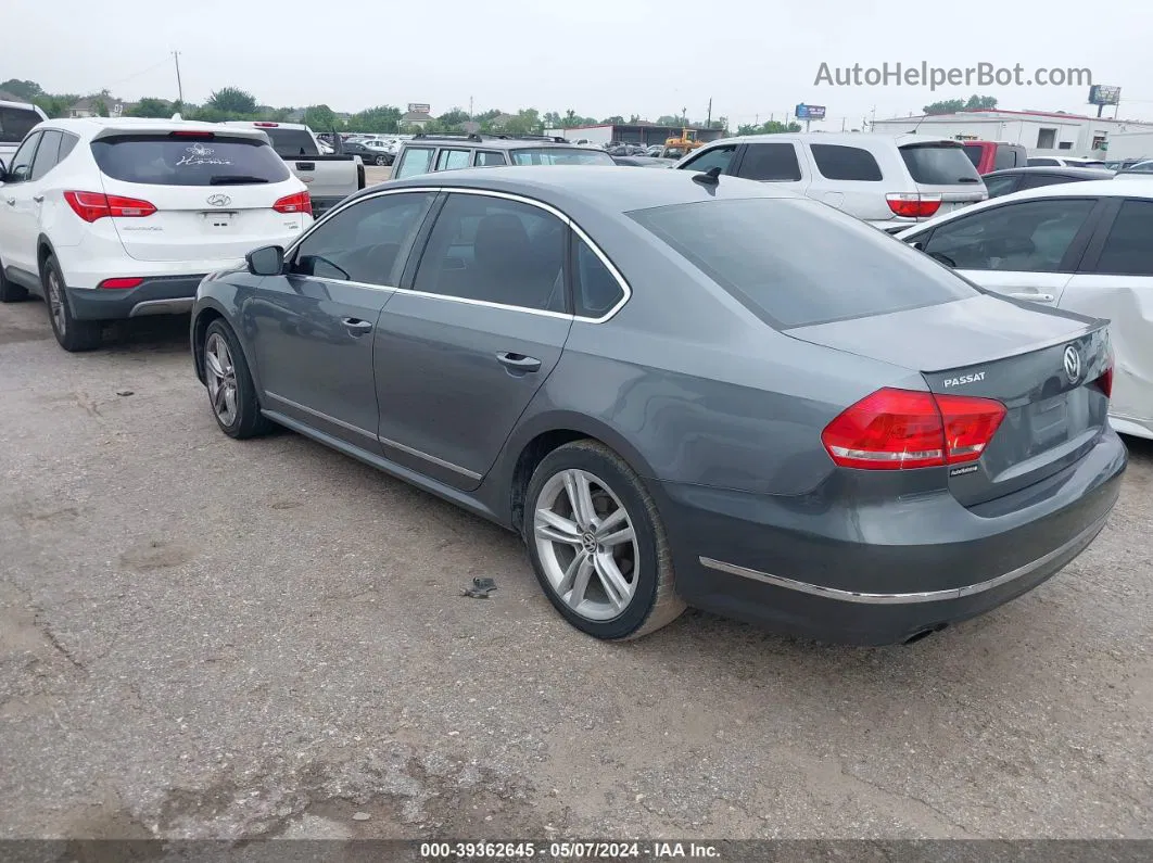 2013 Volkswagen Passat 3.6l V6 Sel Premium Gray vin: 1VWCM7A39DC088955