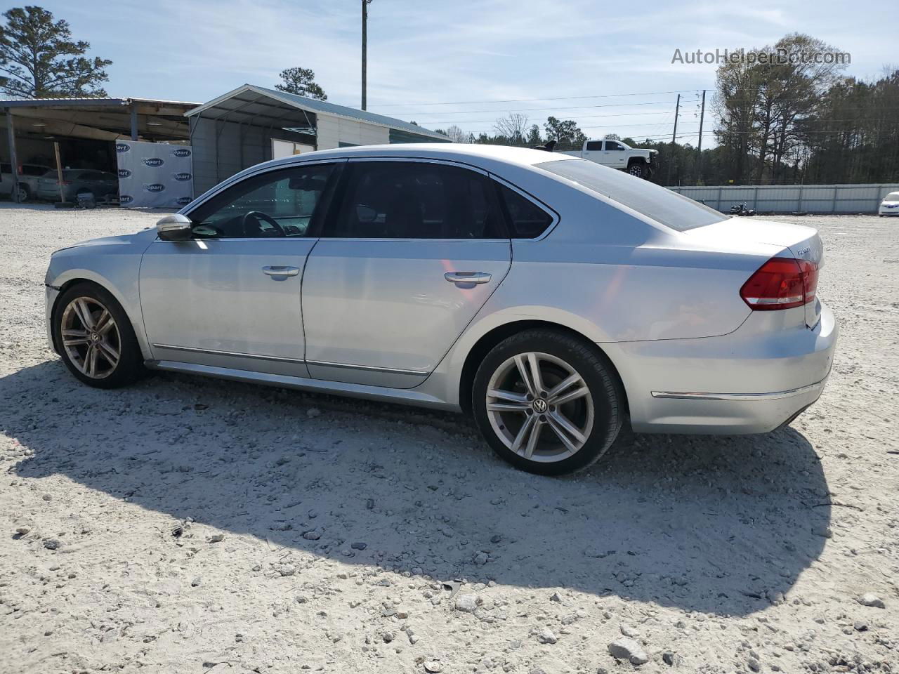 2012 Volkswagen Passat Sel Silver vin: 1VWCN7A30CC041390