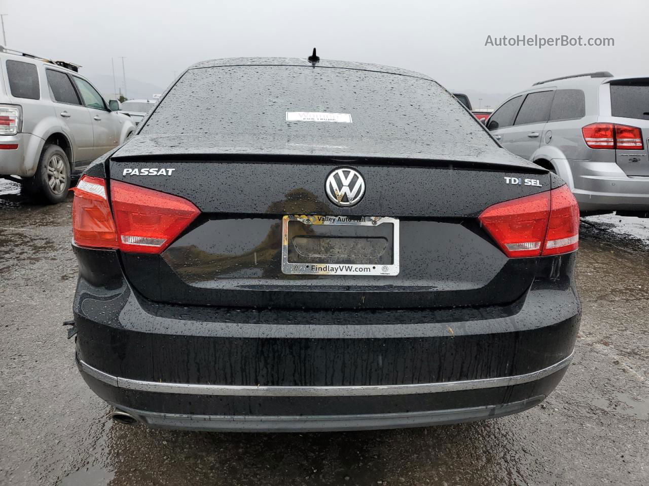 2013 Volkswagen Passat Sel Black vin: 1VWCN7A30DC067702