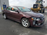 2013 Volkswagen Passat Sel Maroon vin: 1VWCN7A30DC083530