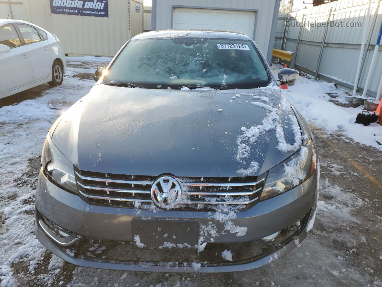 2013 Volkswagen Passat Sel Gray vin: 1VWCN7A31DC003796