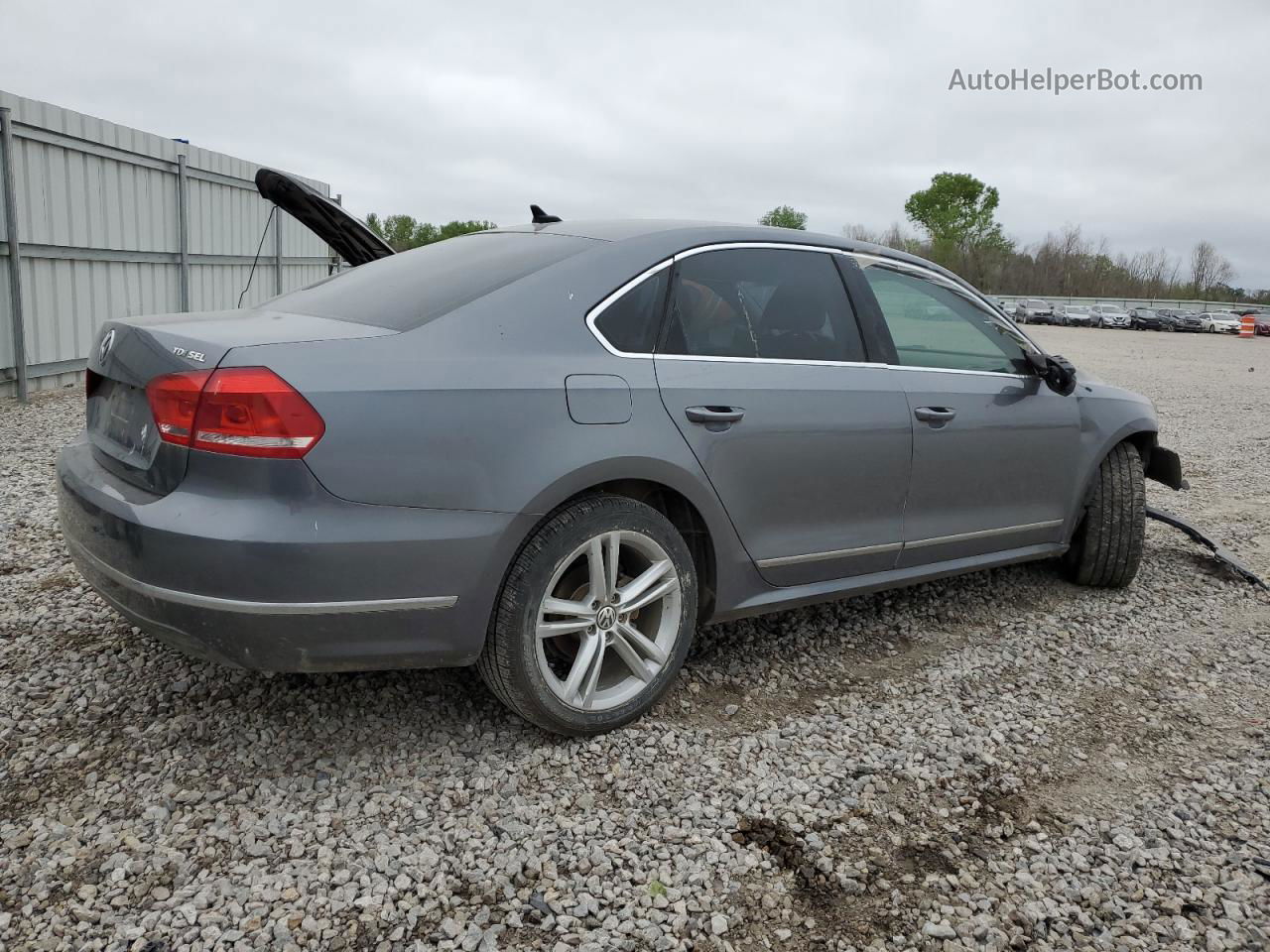 2013 Volkswagen Passat Sel Gray vin: 1VWCN7A31DC112159