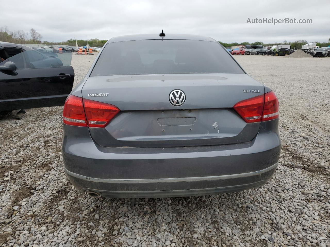 2013 Volkswagen Passat Sel Gray vin: 1VWCN7A31DC112159