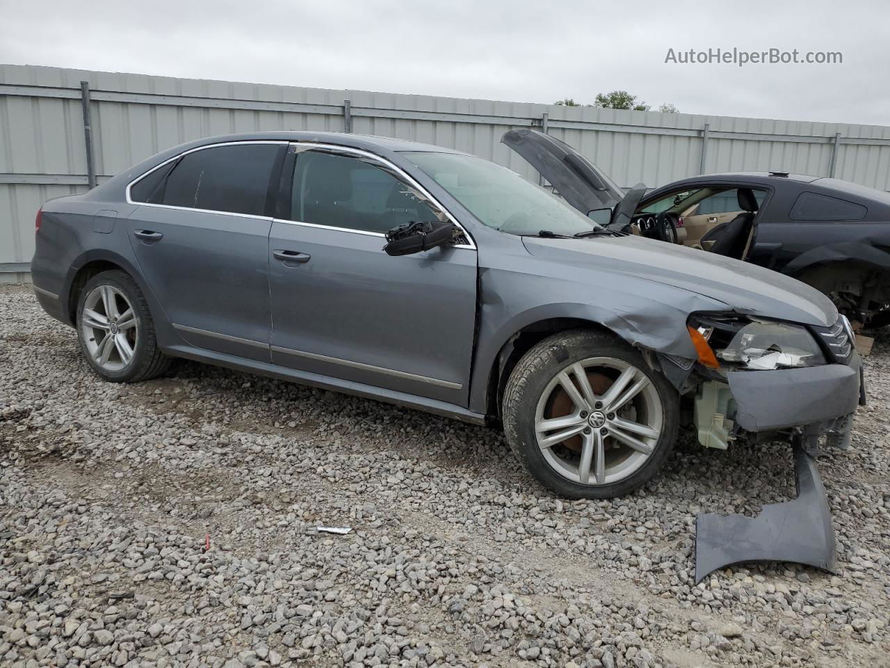 2013 Volkswagen Passat Sel Gray vin: 1VWCN7A31DC112159