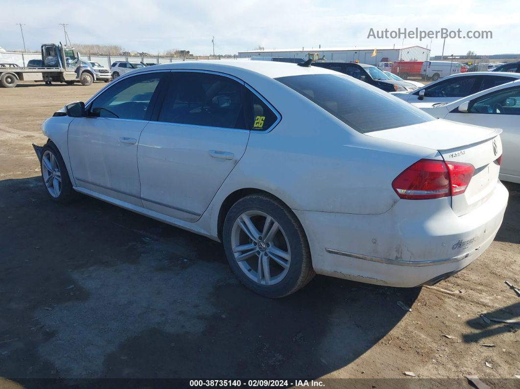 2013 Volkswagen Passat 2.0l Tdi Sel Premium White vin: 1VWCN7A31DC146067