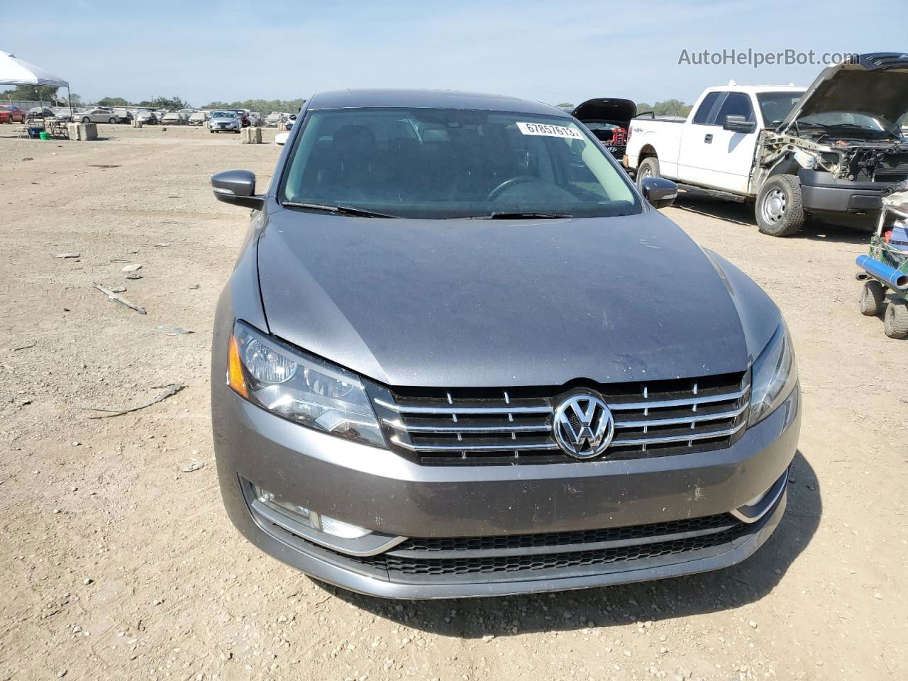 2014 Volkswagen Passat Sel Gray vin: 1VWCN7A31EC014976