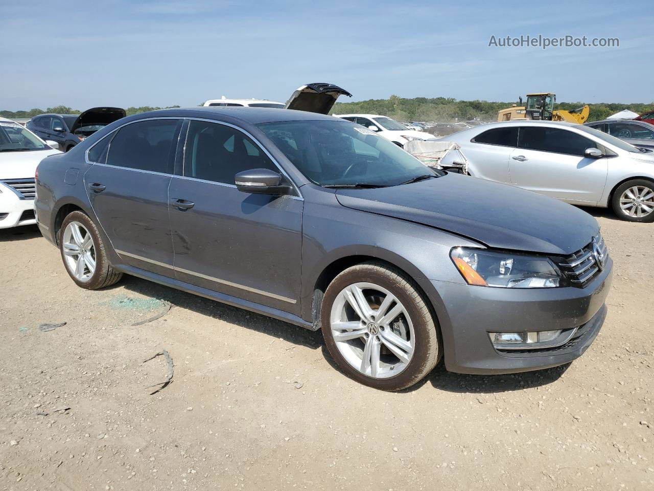 2014 Volkswagen Passat Sel Gray vin: 1VWCN7A31EC014976