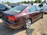 2014 Volkswagen Passat Sel Maroon vin: 1VWCN7A31EC027064