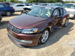 2014 Volkswagen Passat Sel Maroon vin: 1VWCN7A31EC027064