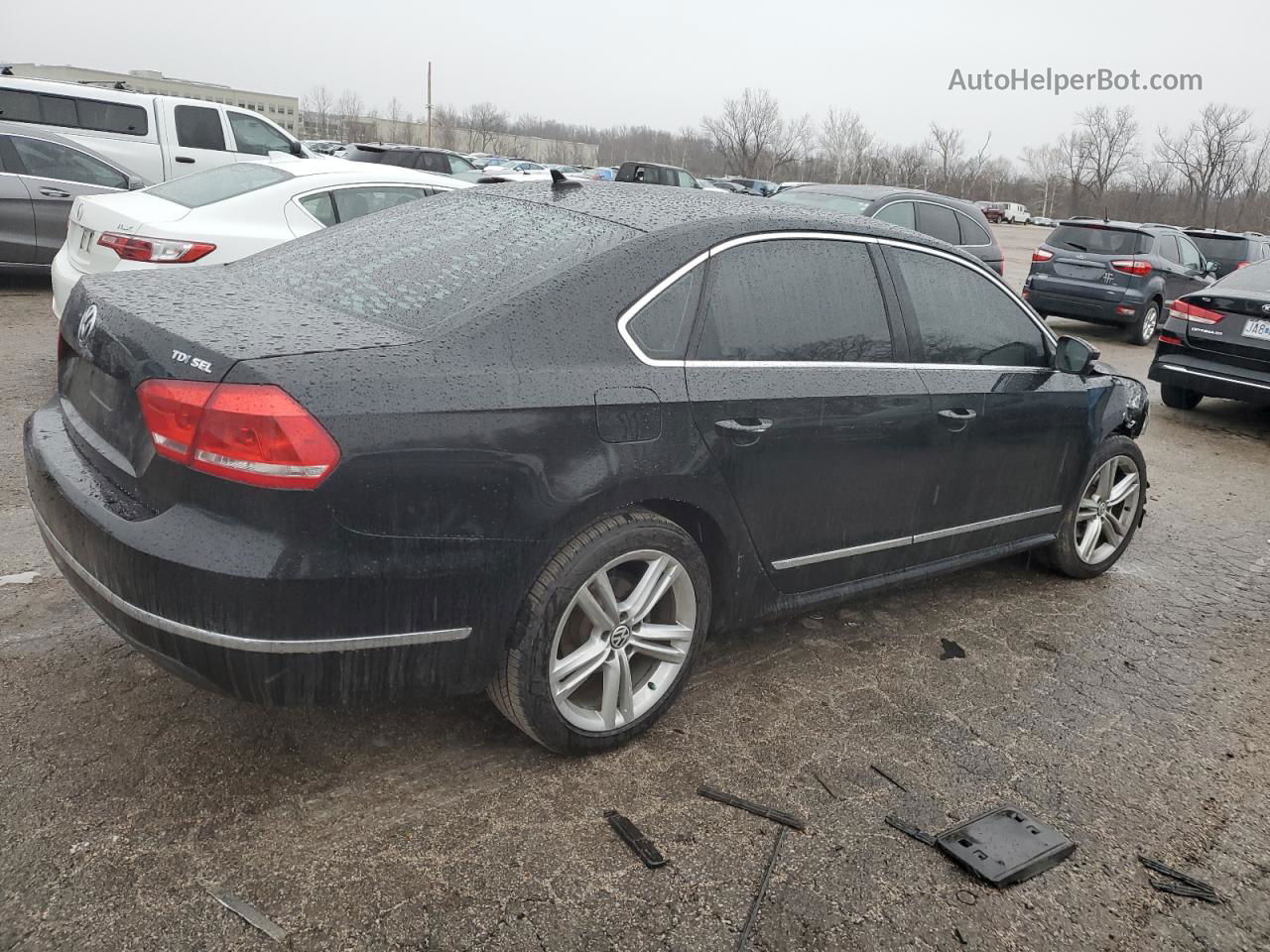 2014 Volkswagen Passat Sel Black vin: 1VWCN7A31EC030692