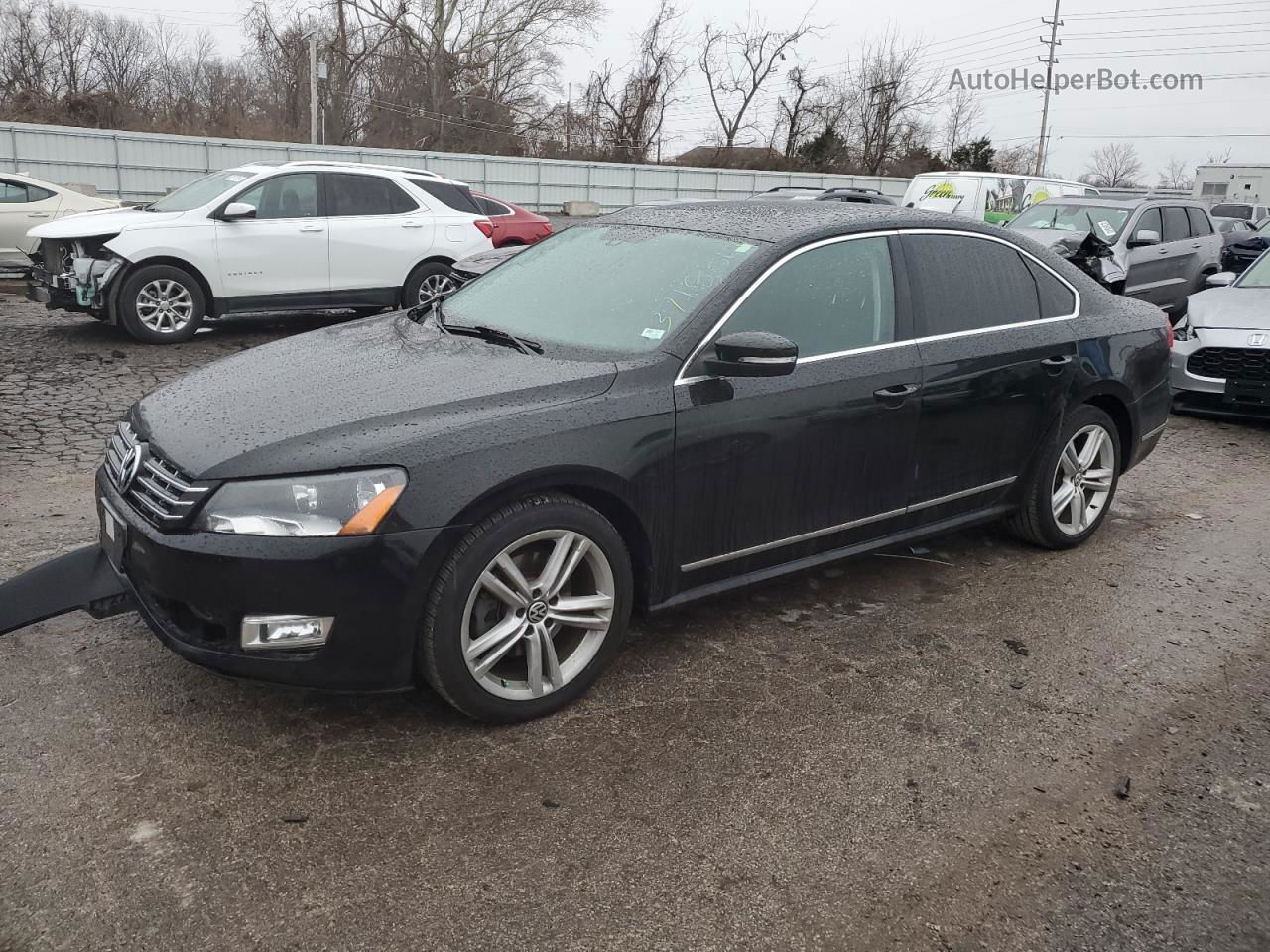 2014 Volkswagen Passat Sel Black vin: 1VWCN7A31EC030692