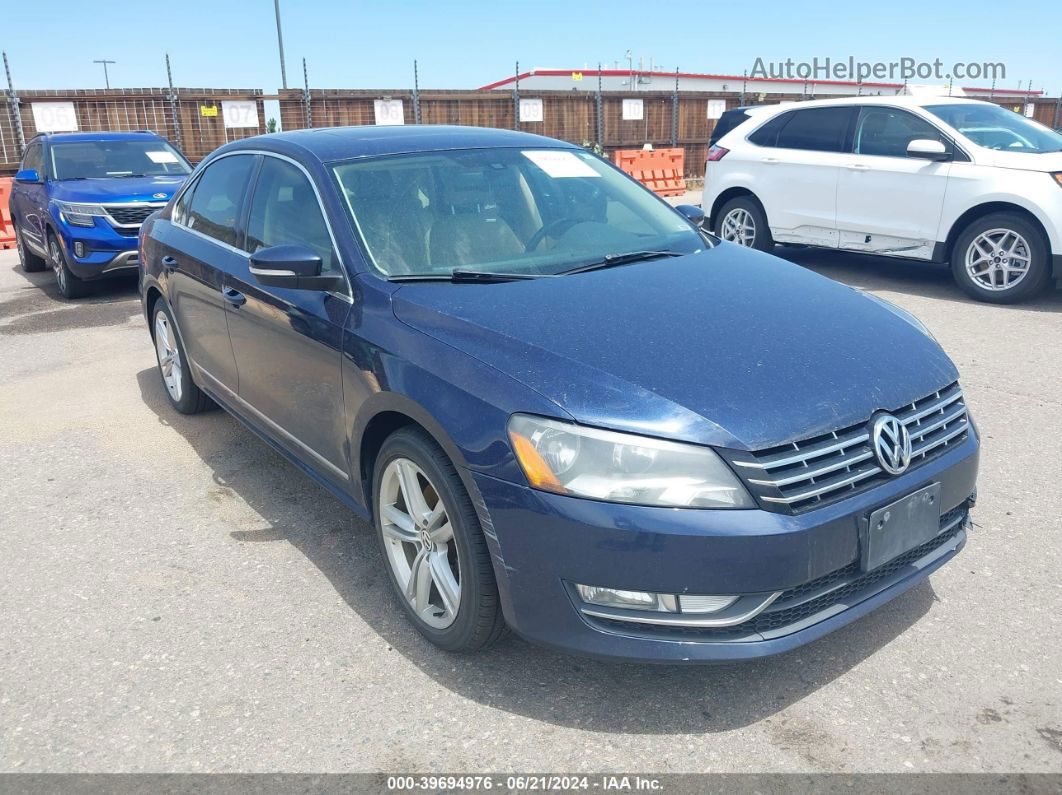 2014 Volkswagen Passat 2.0l Tdi Sel Premium Blue vin: 1VWCN7A31EC053079