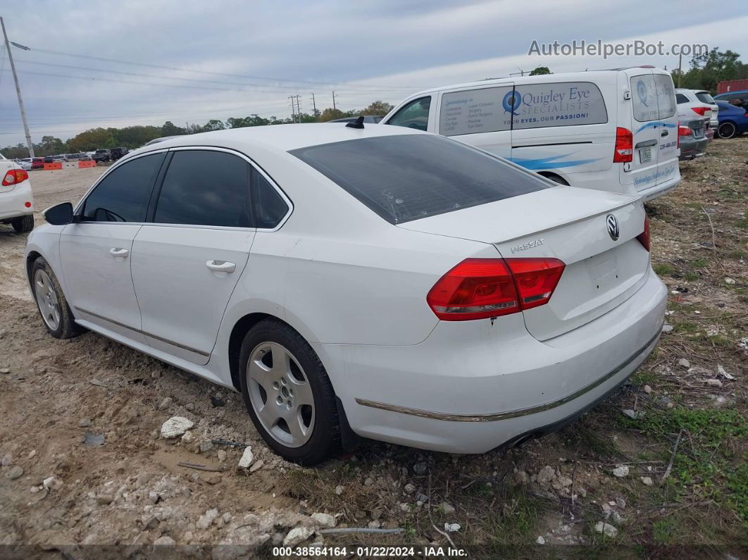 2012 Volkswagen Passat 2.0l Tdi Sel Premium White vin: 1VWCN7A32CC099873