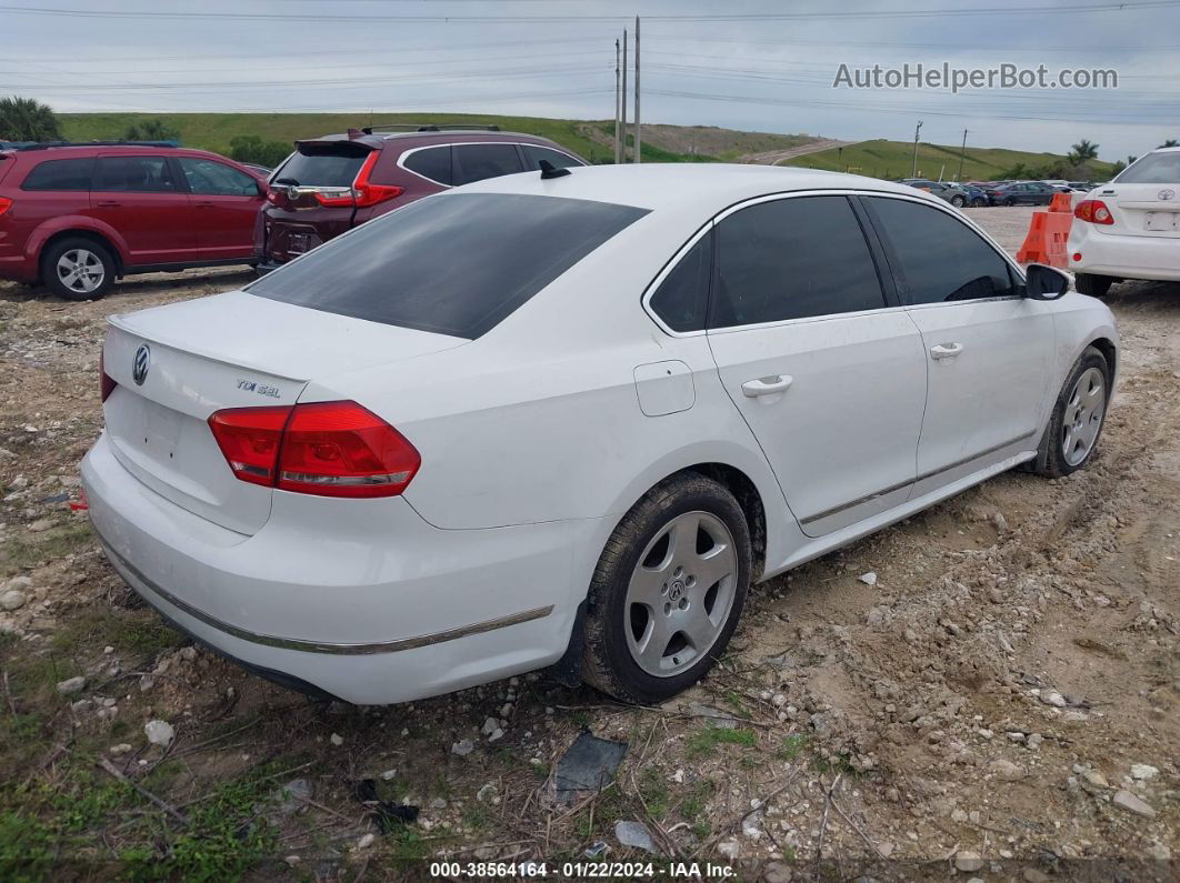 2012 Volkswagen Passat 2.0l Tdi Sel Premium Белый vin: 1VWCN7A32CC099873