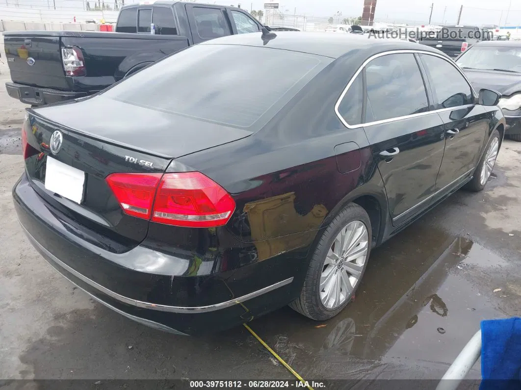 2013 Volkswagen Passat 2.0l Tdi Sel Premium Black vin: 1VWCN7A32DC004391