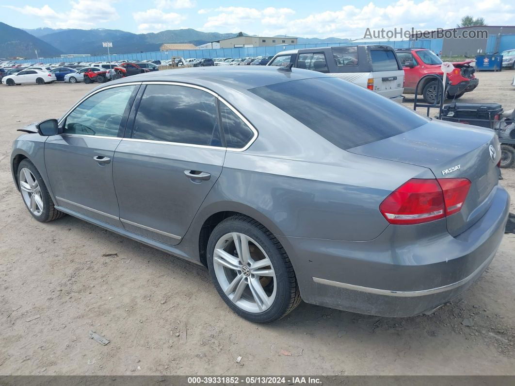 2013 Volkswagen Passat 2.0l Tdi Sel Premium Gray vin: 1VWCN7A32DC005069