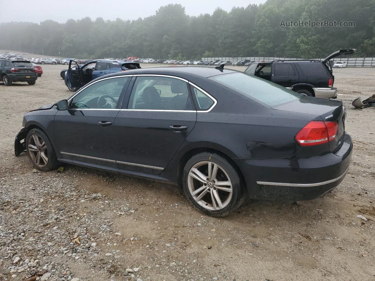 2013 Volkswagen Passat Sel Черный vin: 1VWCN7A32DC044311