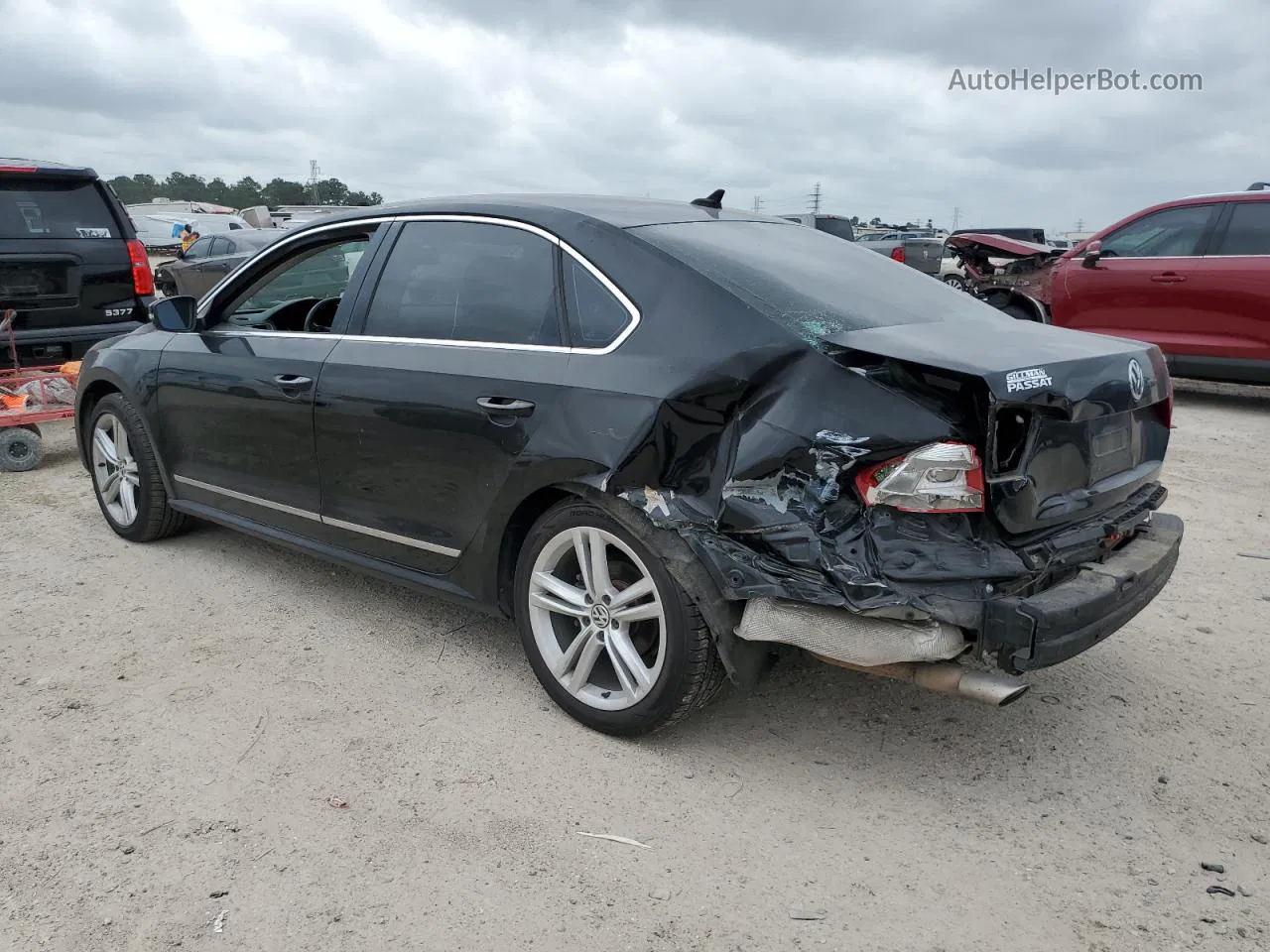 2013 Volkswagen Passat Sel Black vin: 1VWCN7A32DC146630