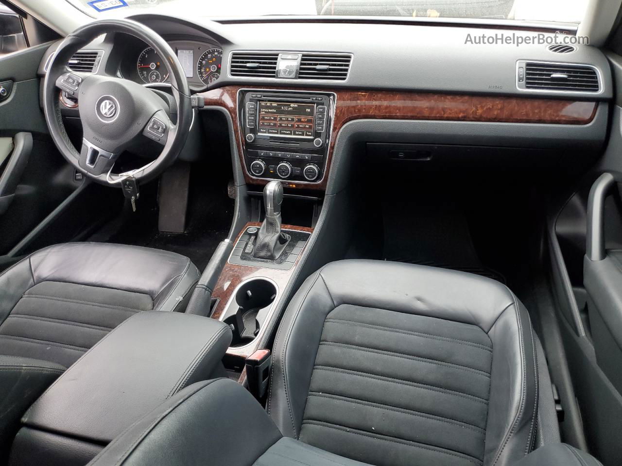 2013 Volkswagen Passat Sel Черный vin: 1VWCN7A32DC146630