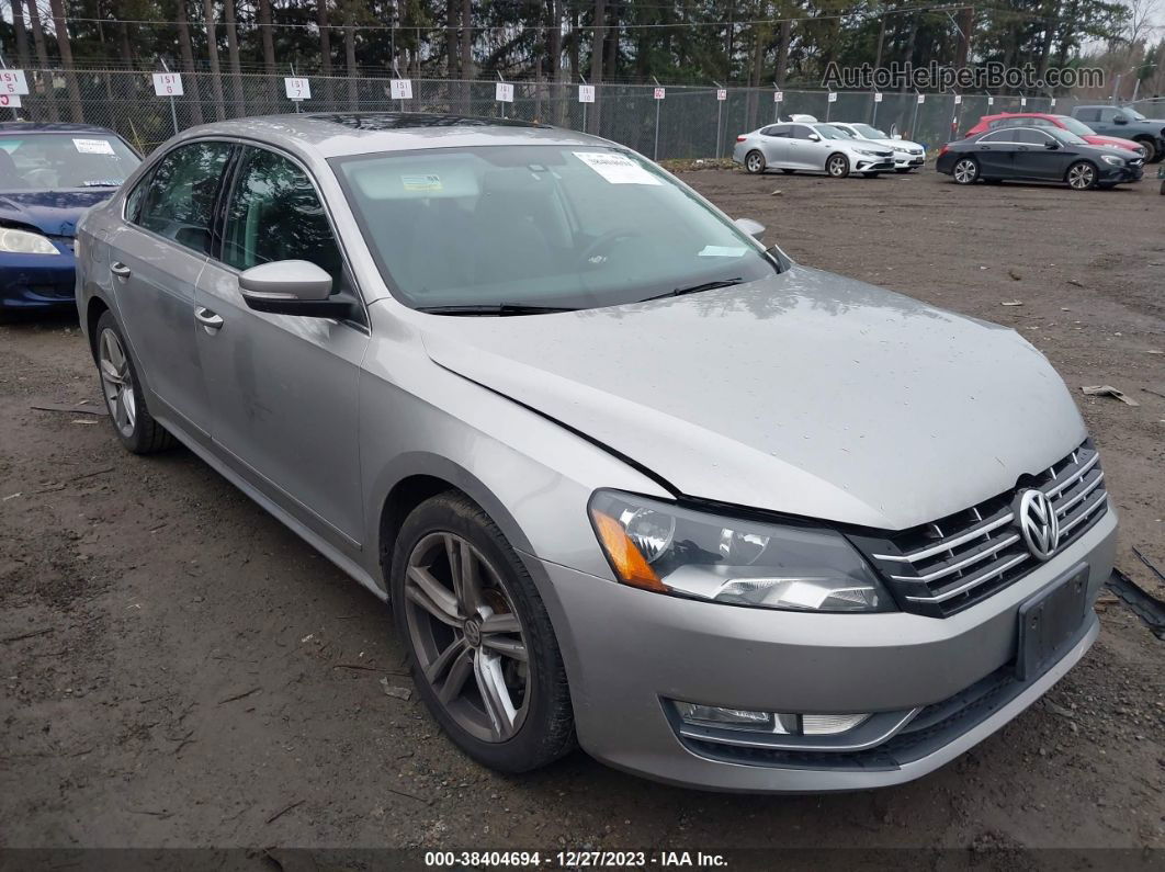 2014 Volkswagen Passat 2.0l Tdi Sel Premium Gray vin: 1VWCN7A32EC053270