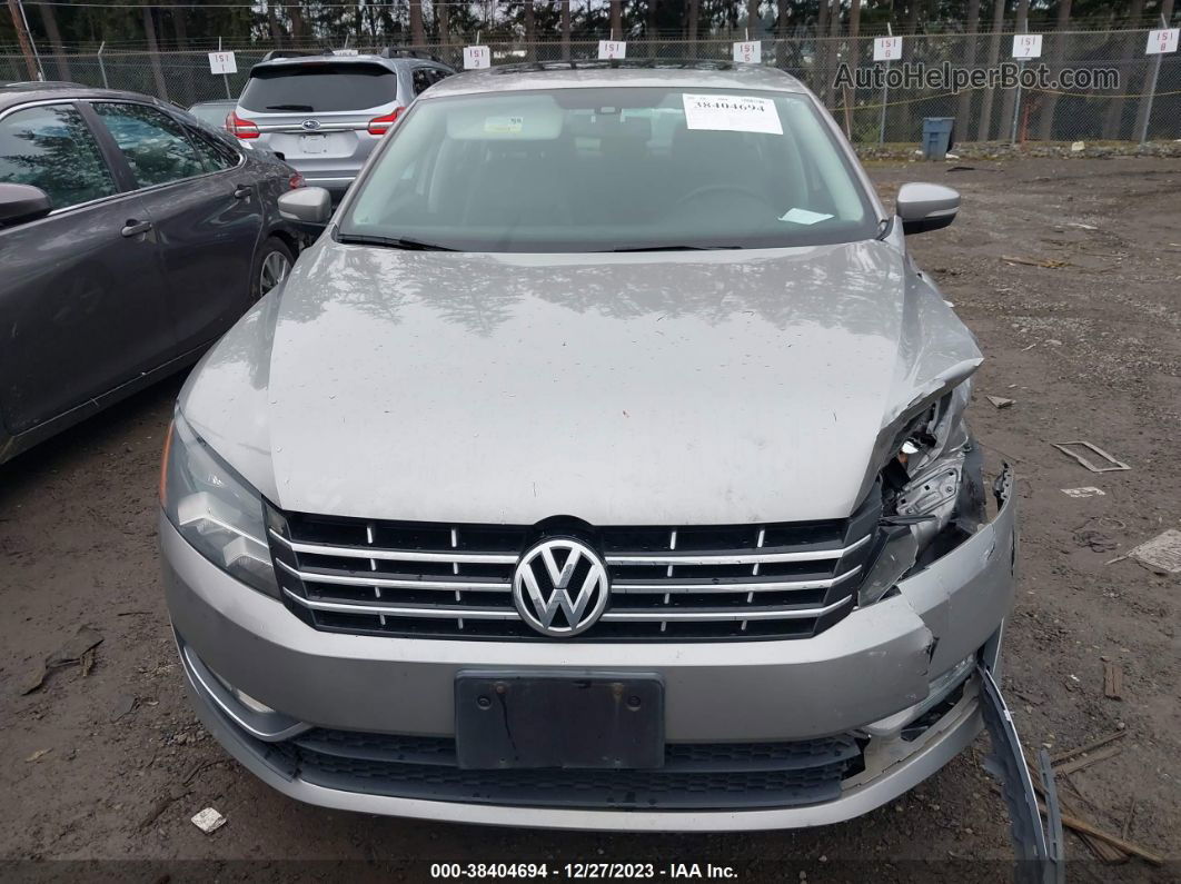 2014 Volkswagen Passat 2.0l Tdi Sel Premium Gray vin: 1VWCN7A32EC053270