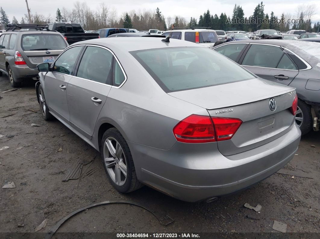 2014 Volkswagen Passat 2.0l Tdi Sel Premium Gray vin: 1VWCN7A32EC053270