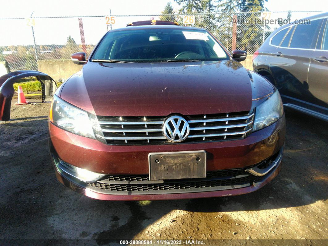 2014 Volkswagen Passat 2.0l Tdi Sel Premium Красный vin: 1VWCN7A32EC102130