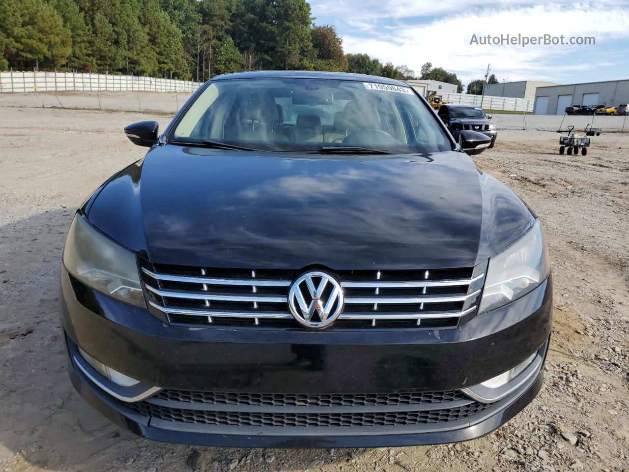 2012 Volkswagen Passat Sel Black vin: 1VWCN7A33CC002633