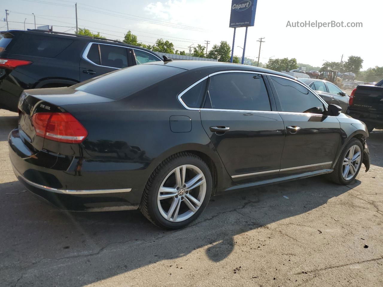 2014 Volkswagen Passat Sel Black vin: 1VWCN7A33EC061958