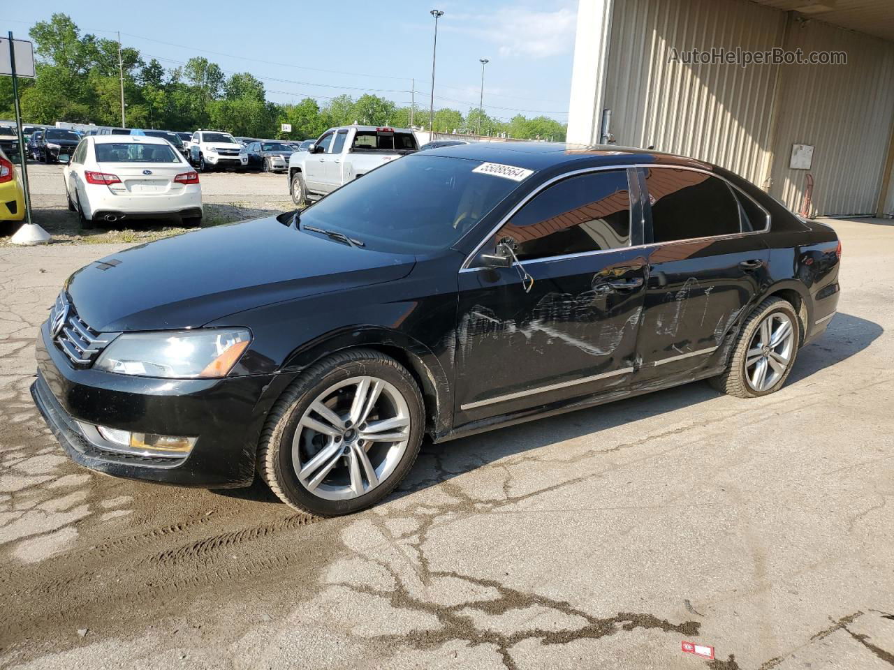 2014 Volkswagen Passat Sel Black vin: 1VWCN7A33EC061958