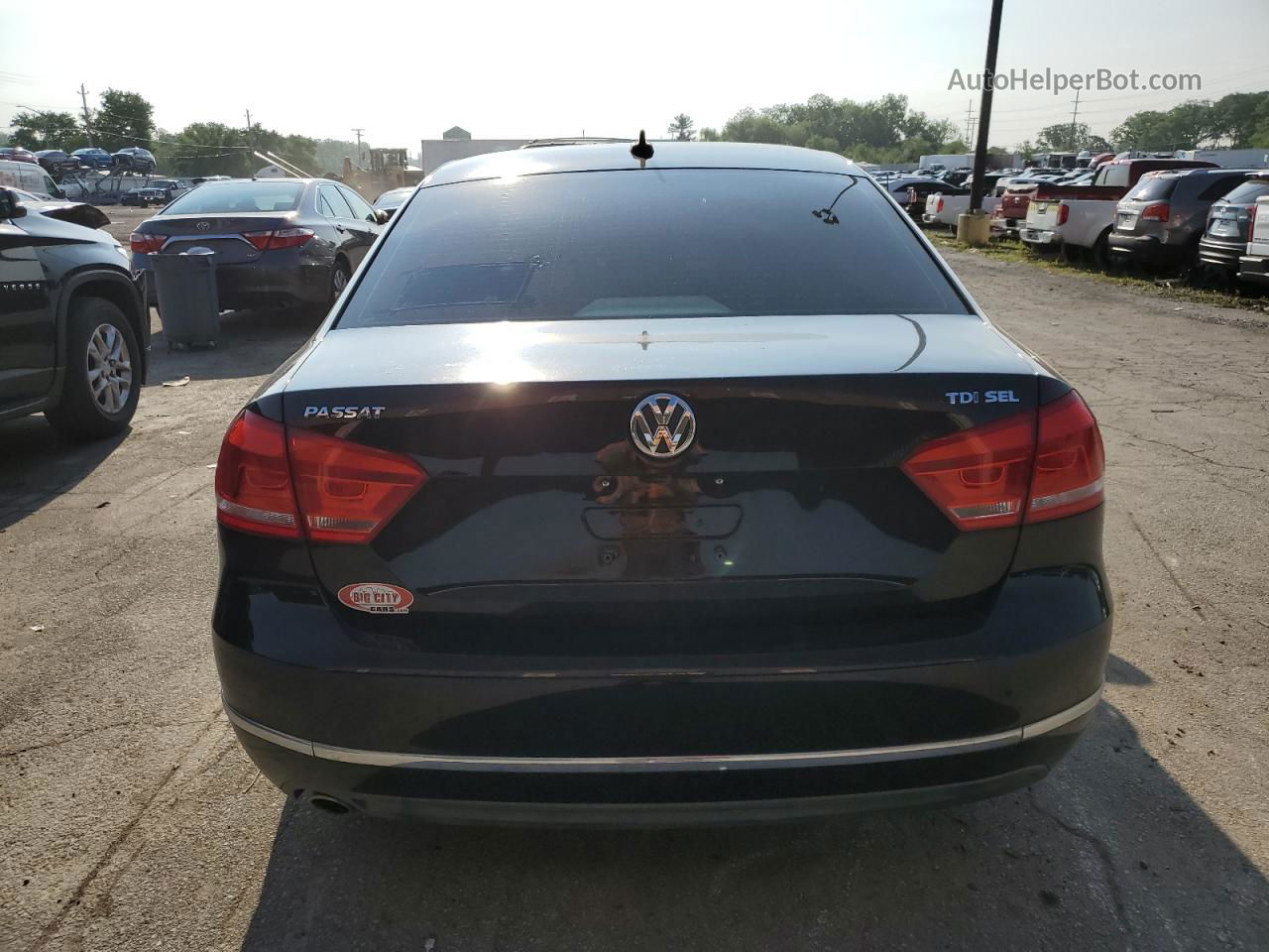 2014 Volkswagen Passat Sel Black vin: 1VWCN7A33EC061958