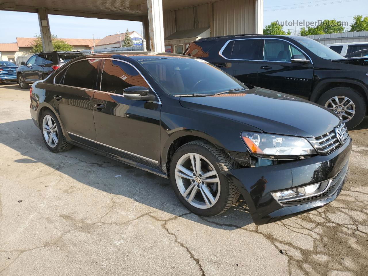 2014 Volkswagen Passat Sel Black vin: 1VWCN7A33EC061958