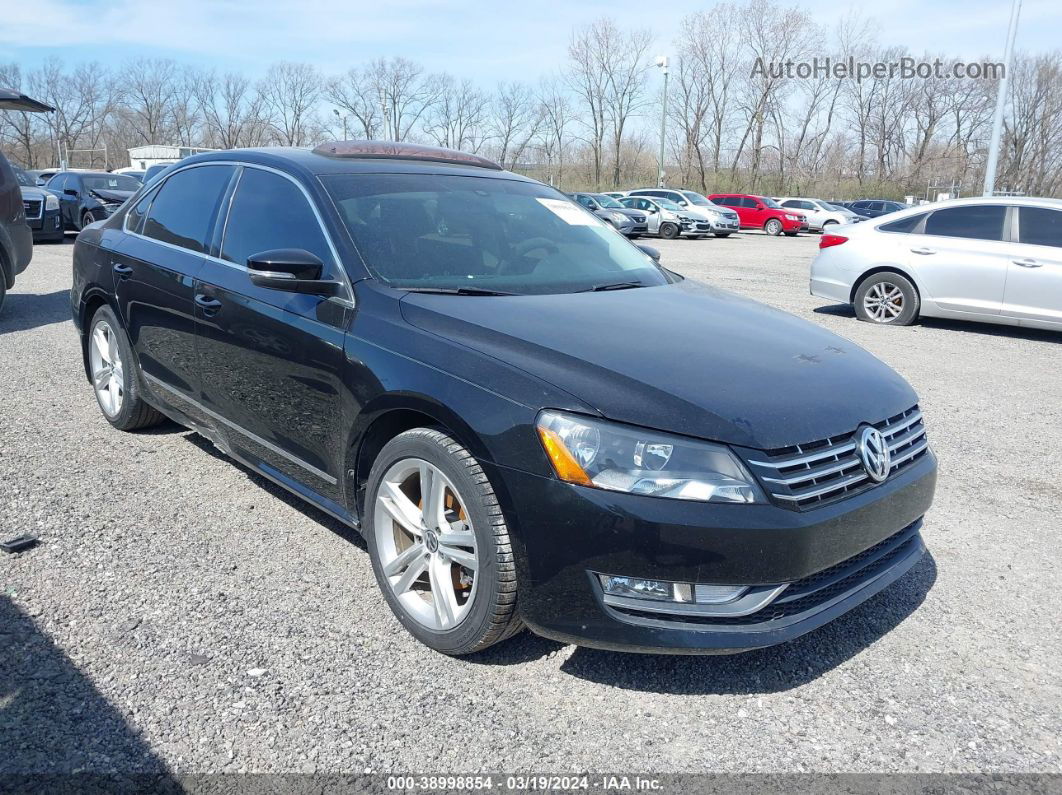 2014 Volkswagen Passat 2.0l Tdi Sel Premium Black vin: 1VWCN7A33EC083233