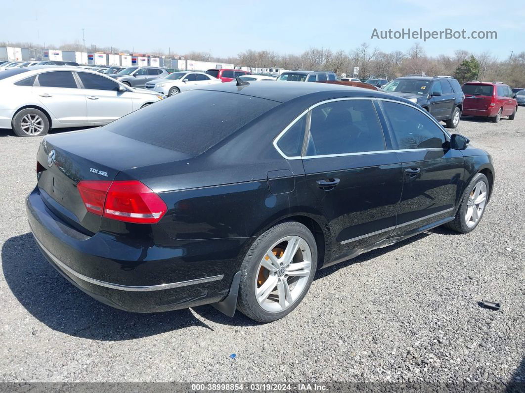 2014 Volkswagen Passat 2.0l Tdi Sel Premium Black vin: 1VWCN7A33EC083233