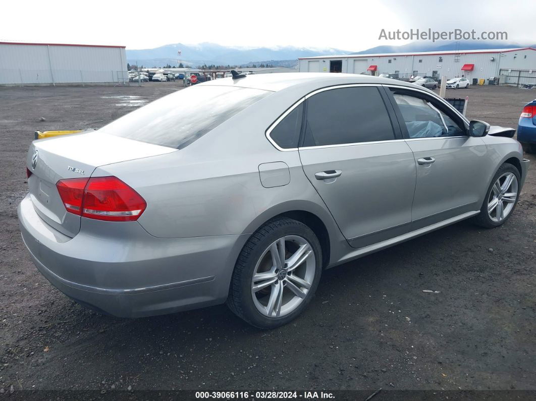 2014 Volkswagen Passat 2.0l Tdi Sel Premium Серебряный vin: 1VWCN7A33EC096368