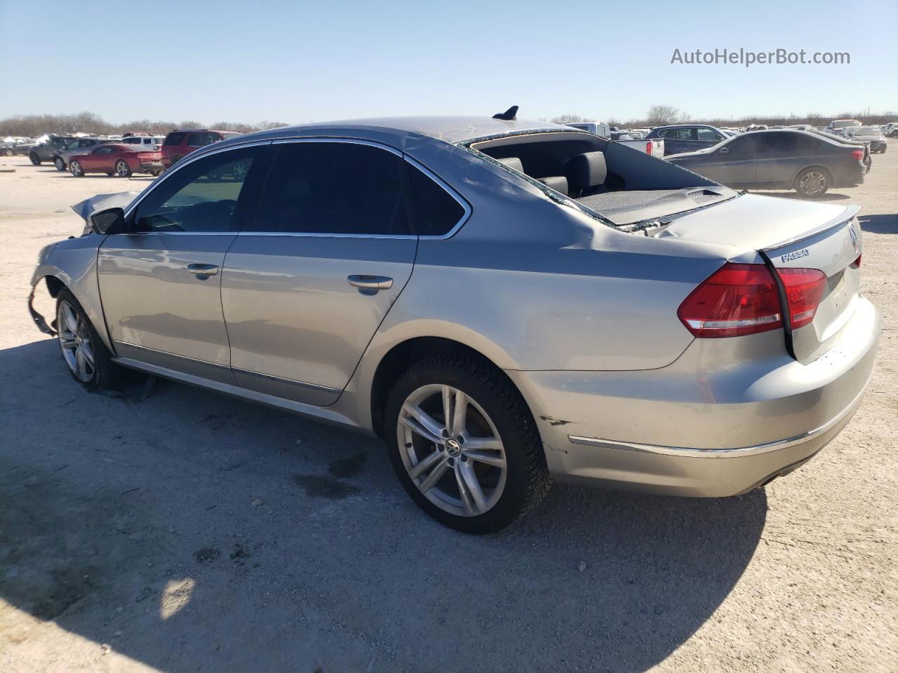 2014 Volkswagen Passat Sel Silver vin: 1VWCN7A33EC099481