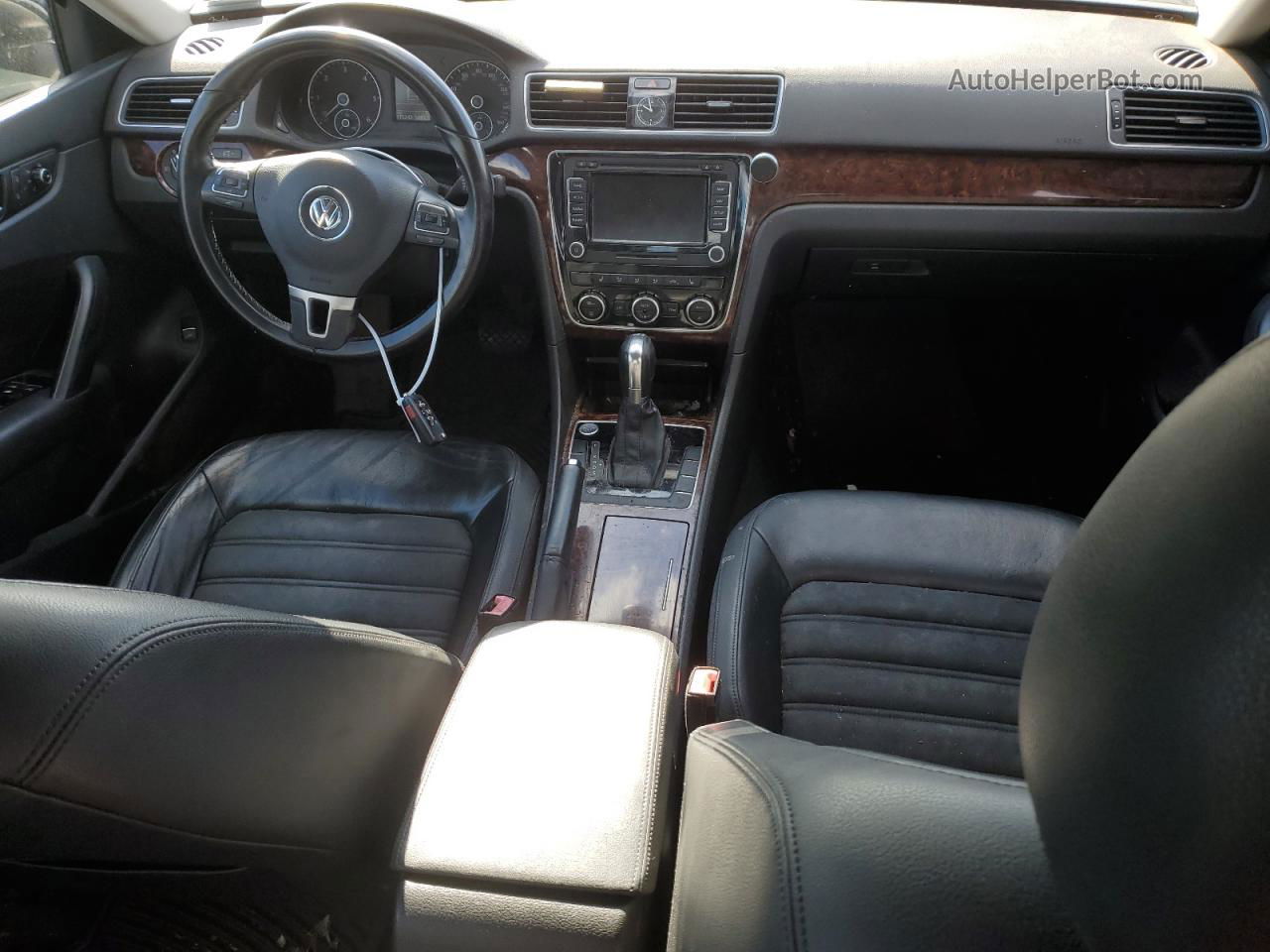 2012 Volkswagen Passat Sel Черный vin: 1VWCN7A34CC019957