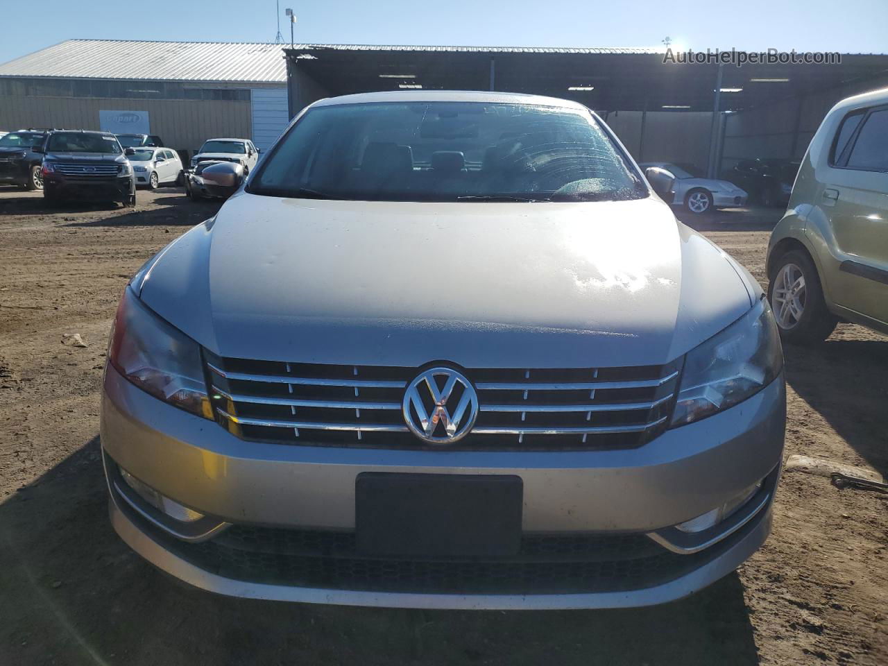 2013 Volkswagen Passat Sel Silver vin: 1VWCN7A34DC033181