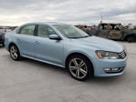 2013 Volkswagen Passat Sel Blue vin: 1VWCN7A34DC099682