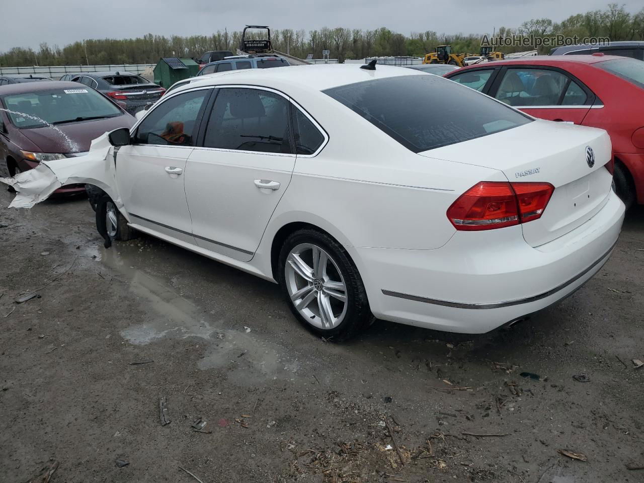 2014 Volkswagen Passat Sel Серебряный vin: 1VWCN7A34EC113503