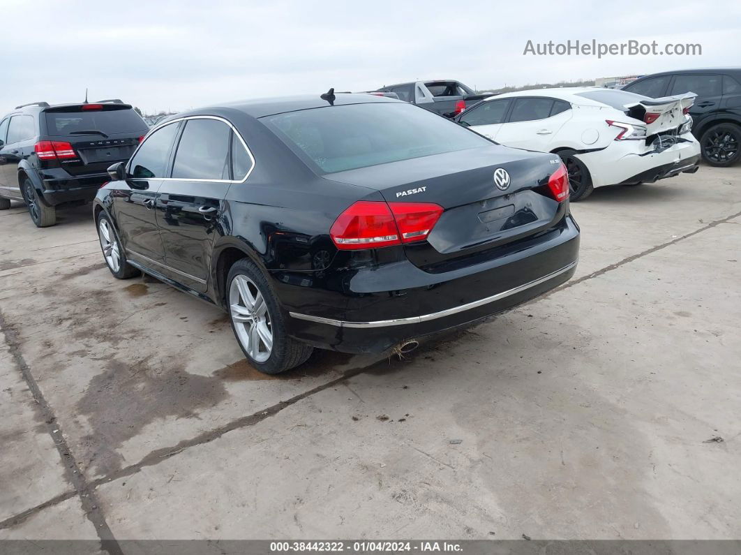 2012 Volkswagen Passat 2.0l Tdi Sel Premium Черный vin: 1VWCN7A35CC001693