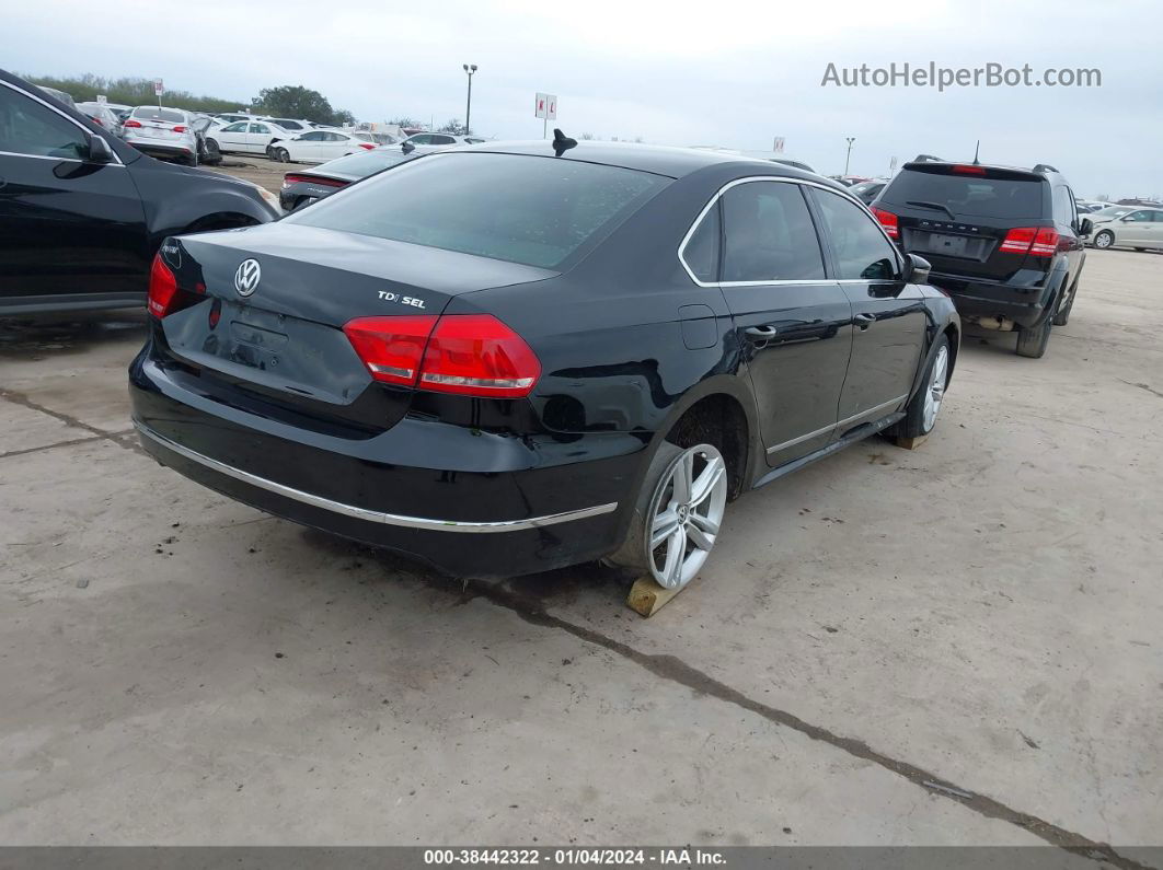 2012 Volkswagen Passat 2.0l Tdi Sel Premium Black vin: 1VWCN7A35CC001693