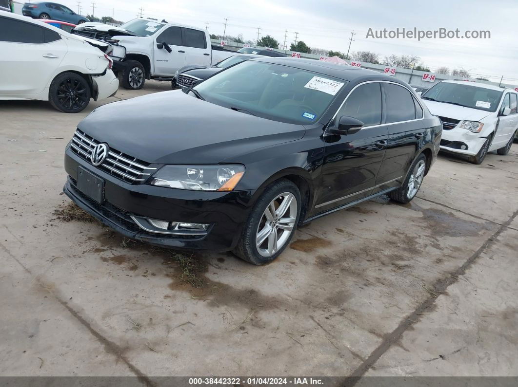 2012 Volkswagen Passat 2.0l Tdi Sel Premium Black vin: 1VWCN7A35CC001693