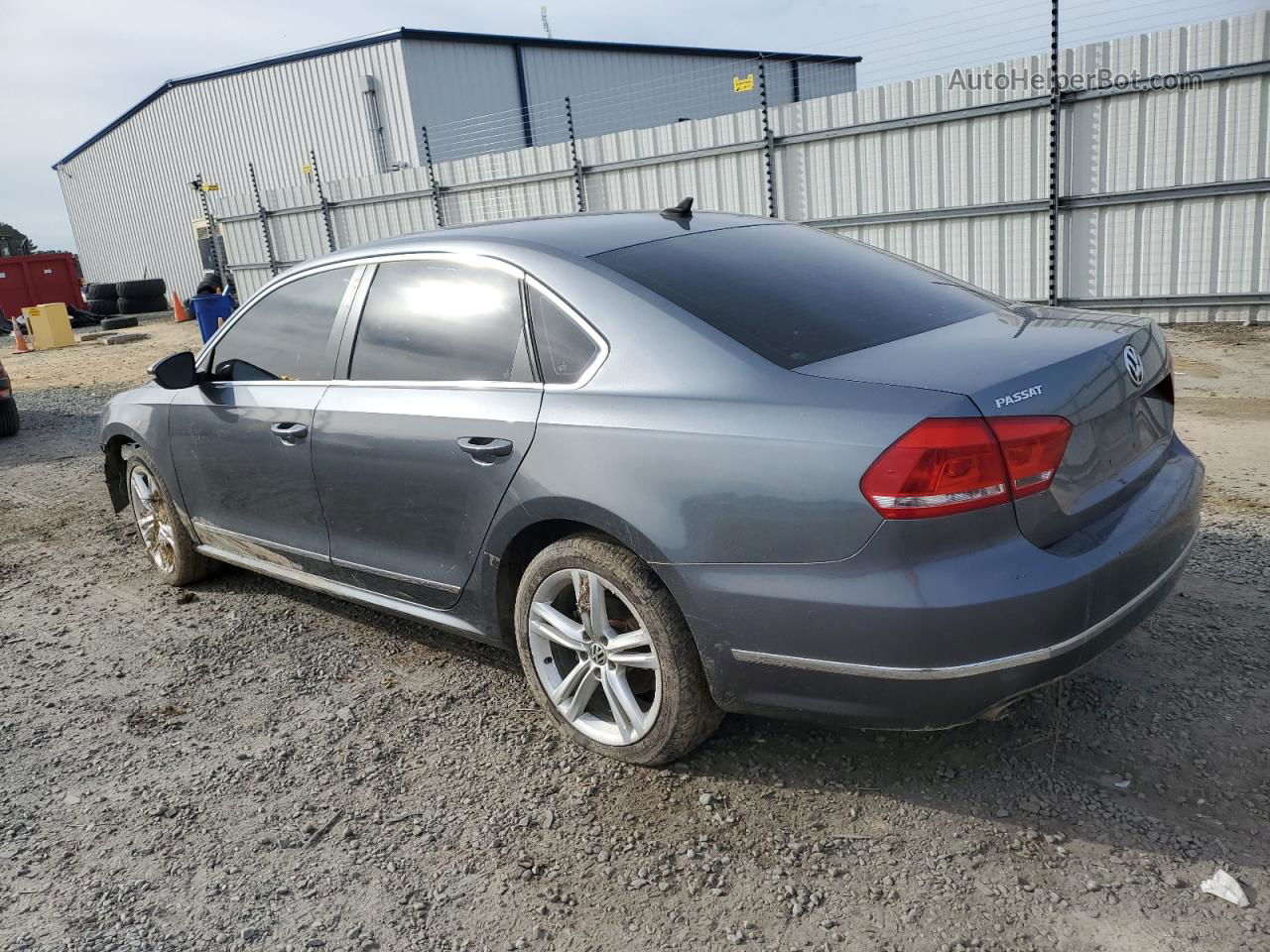 2012 Volkswagen Passat Sel Gray vin: 1VWCN7A35CC071971